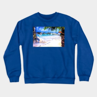 Tropical Beach Crewneck Sweatshirt